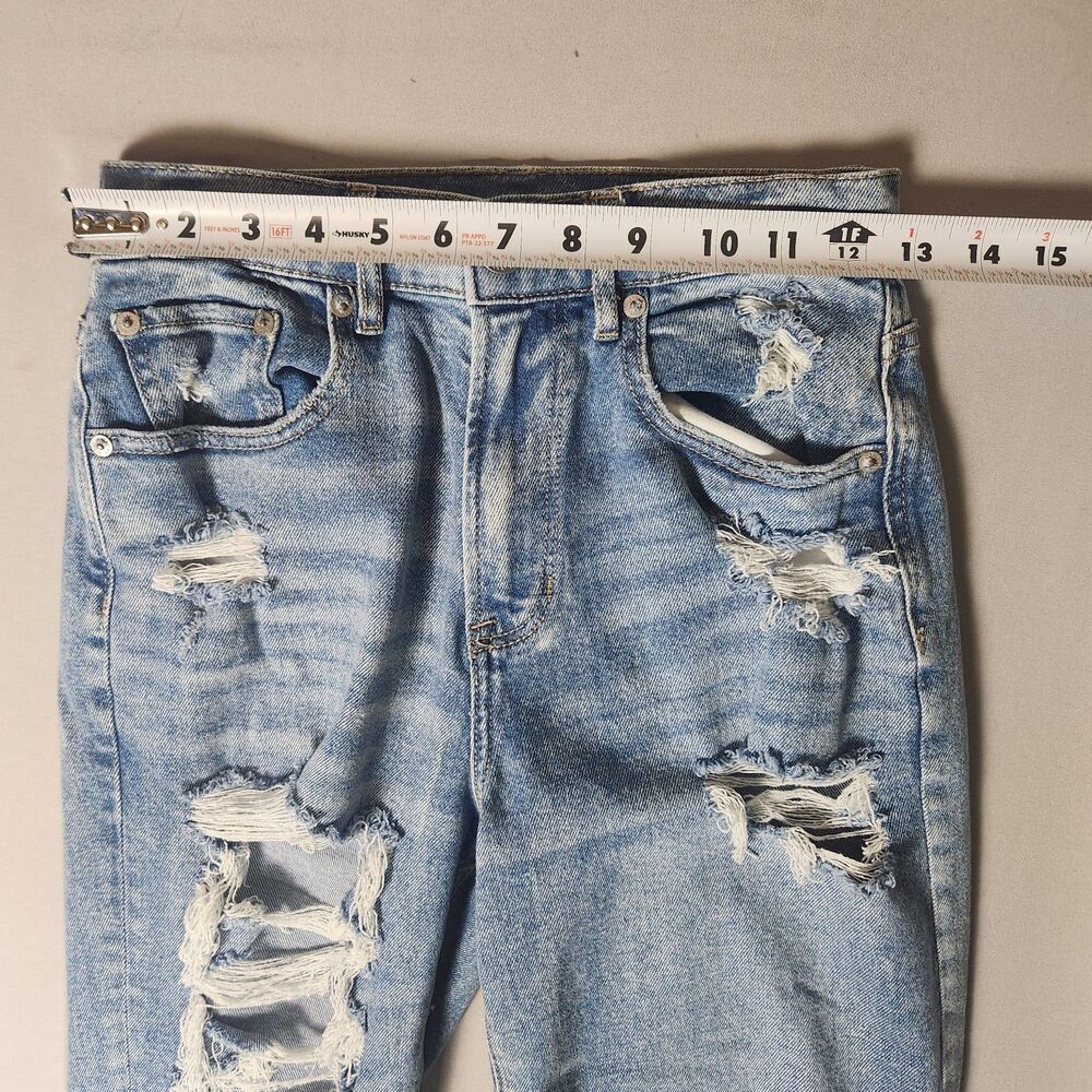 American Eagle Highest Rise 90s Boyfriend Jeans Womens 2 Distressed Stretch - Picture 10 of 13